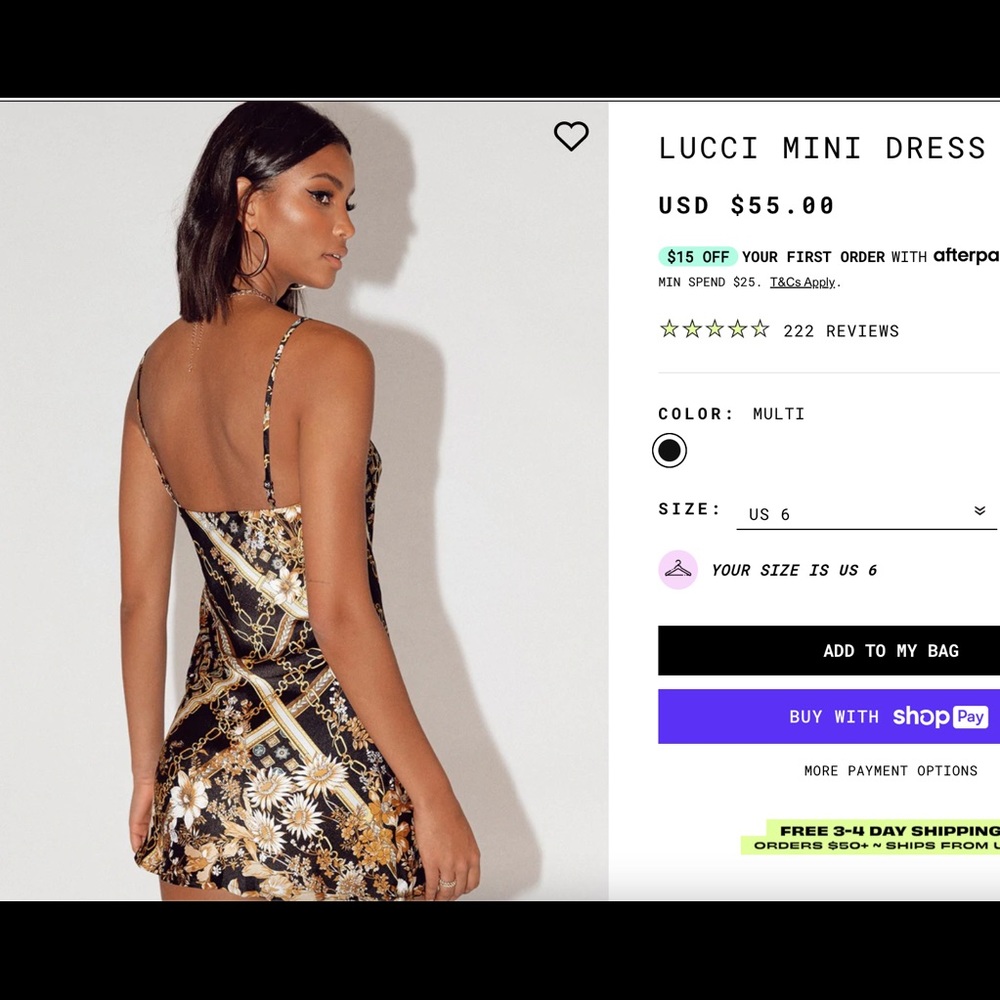 Princess Polly Lucci Mini dress